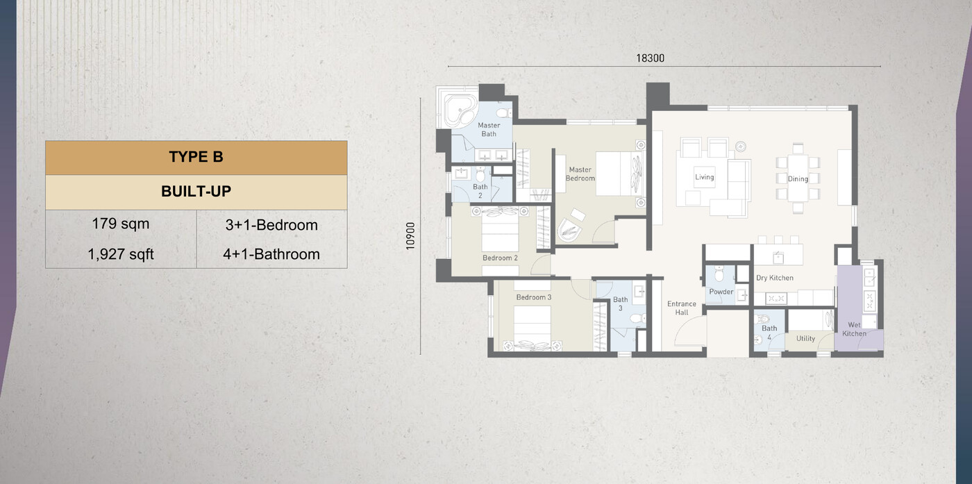 Cappella Embassy Type B floor plan