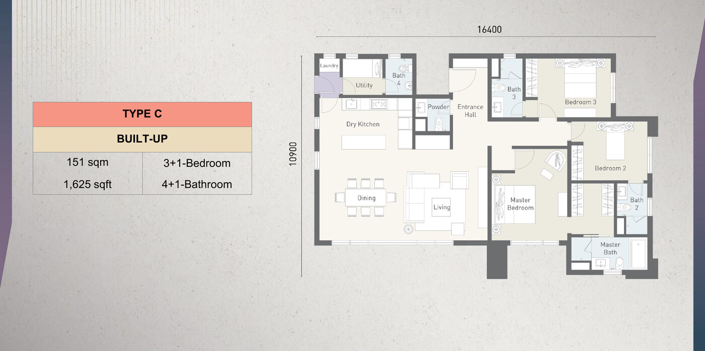 Cappella Embassy Type C floor plan