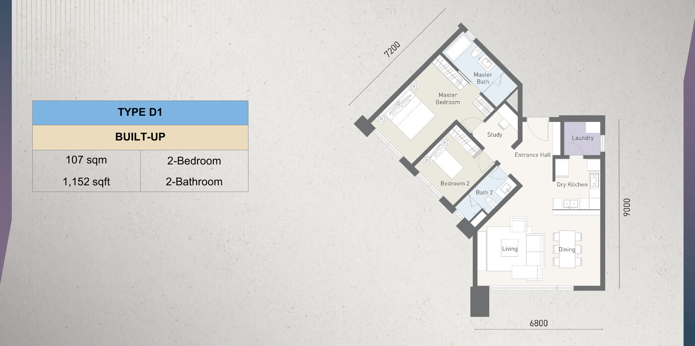 Cappella Embassy Type D1 floor plan