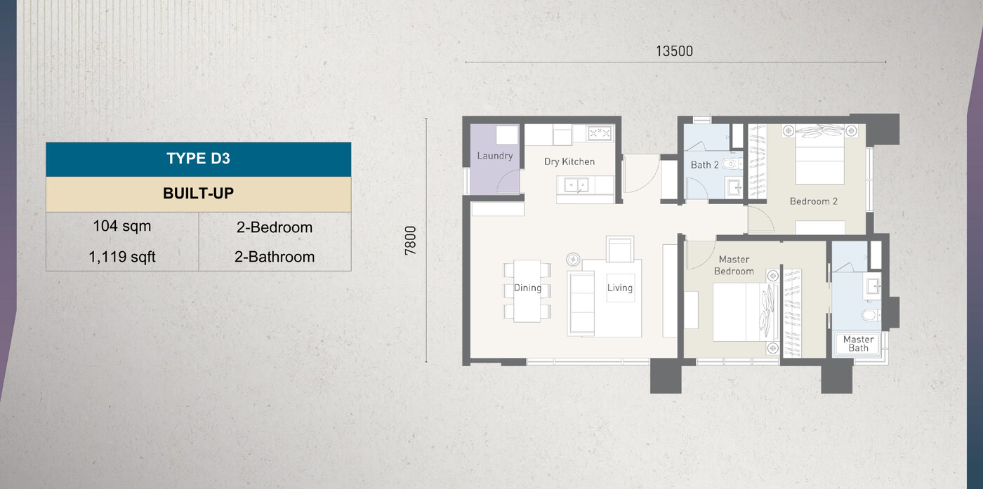 Cappella Embassy Type D3 floor plan