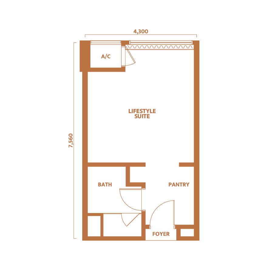 Dawn KLCC Type A floor plan