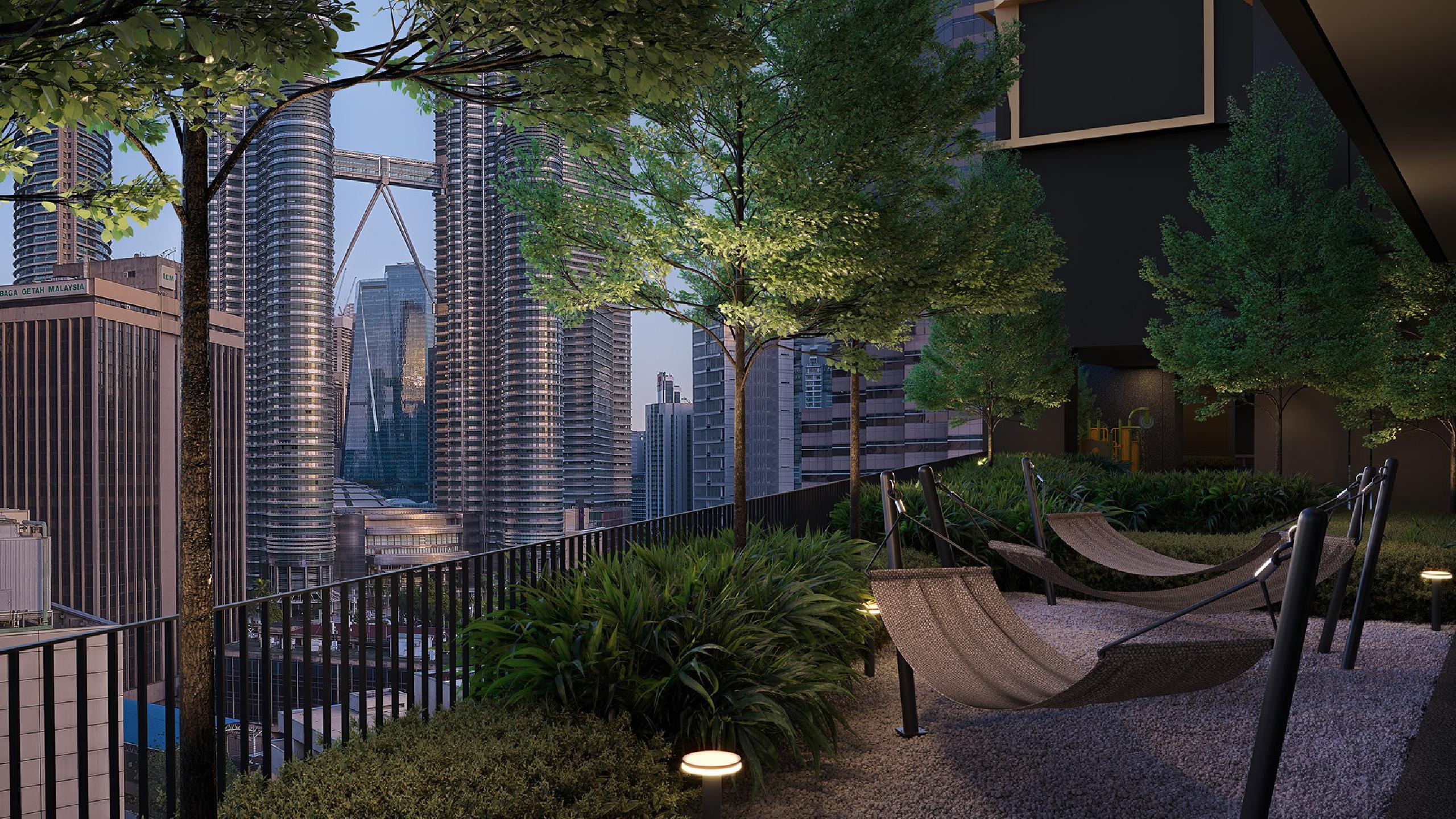 Divine KLCC — Hammock garden