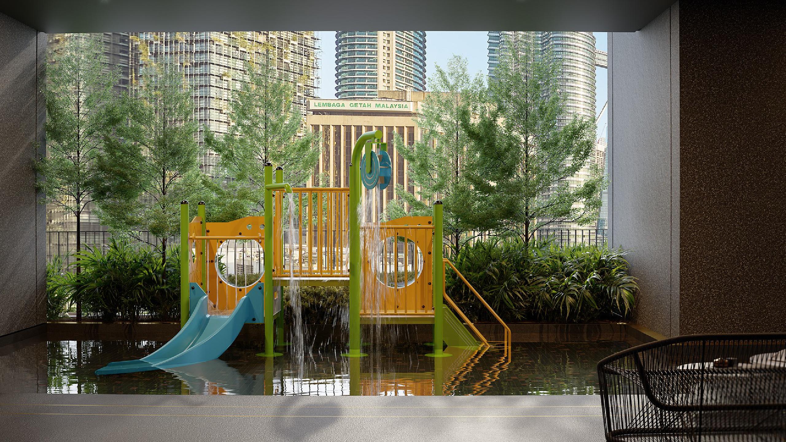 Divine KLCC — Kids’ water play